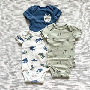 Just One You by Carter’s Baby Boy 3M Gator Bodysuit 3 Pack